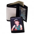 Nylon Black Tri-Fold Wallet