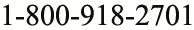1-800-918-2701